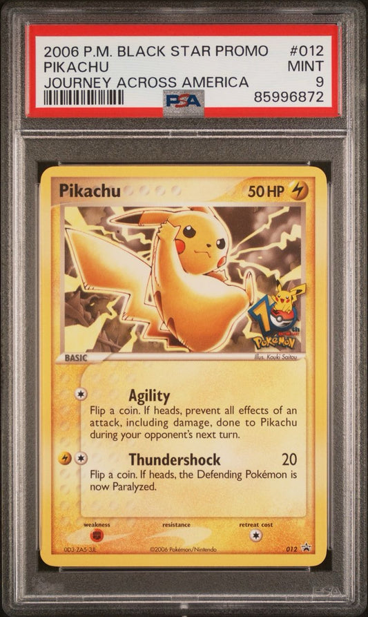 PSA 9 Pikachu journey across America